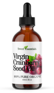 Organic Virgin Cranberry Seed Oil | Imported From Canada | Various Sizes | 100% Pure| Unrefined | Cold-Pressed | Natural Moisturizer for Skin, Hair &