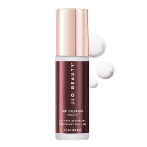 JLO BEAUTY AHA BHA Exfoliant Face Cream, Night Moisturizer with Glycolic Acid & Hyaluronic Acid, Skin Care for Women, That Overnight Hustle Exfoliati