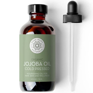 Pure Body Naturals Organic Jojoba Oil, 4 Fl Oz - 100% Pure, Organic, Cold Pressed Jojoba Oil for Skin, Face, Nails and Hair Growth - Carrier Oil for