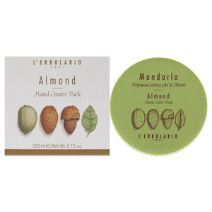LErbolario Almond Hand Cream - Moisturizing Hand Lotion for Women and Men with Almond Oil and Extract - Sweet, Subtle Amber Fragrance - 6.7 oz
