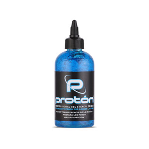Dynamic Color Co- Proton Tattoo Stencil Primer Gel, Long Lasting, Smudge Proof, Blue, 8oz Bottle