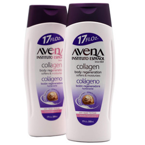 Avena Instituto Espanol Collagen Body Regeneration, Softens & Moisturizes, Skin Repair Formula, 2-pack Of 17 FL Oz each, 2 Bottles.
