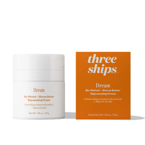 Three Ships - Dream Bio-Retinol + Shorea Butter Rejuvenating Cream | Helps Even Skin Tone, Hydrate, Smooth | Cruelty-Free, Vegan, Paraben-Free, Sensi