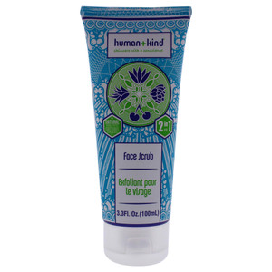 Human+Kind Face Scrub - Resurfacing, Brightening Facial Exfoliator for a Smooth, Fresh Complexion - Gentle, Renewing Formula for Sensitive Skin - Wit