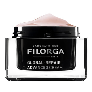 Filorga Global-Repair Advanced Anti Aging Daily Face Cream, Moisturizing Ceramides and Vitamins Reduce Deep Wrinkles and Boost Skin Firmness for Comp