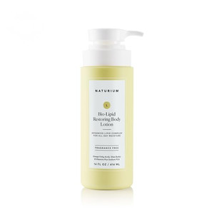 Naturium Bio-Lipid Restoring Moisturizing Body Lotion with Shea Butter, Fragrance Free, 14 oz