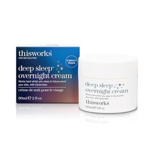 THISWORKS Deep Sleep Overnight Face Cream with Persian Silk Tree Extract, Ceramides & Copper PCA, to Help Fight Signs of Fatigue & Support Skin Renew