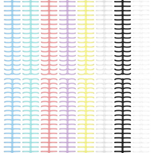 16PCS Colorful Binding Combs Shimmeroo 30 Rings Plastic Spiral Binding Combs Coils Book Spines for Student Teacher Business Document File Notebook Fi