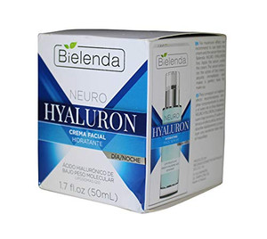Bielenda Neuro Hyaluron Hydrating Face Cream, 1.7 Oz. Day and Night.