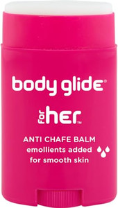 Body Glide For Her Anti Chafe Balm | Chafing stick with added emollients | Great for dry, sensitive skin and/or sensitive areas | Use on chest, bra,