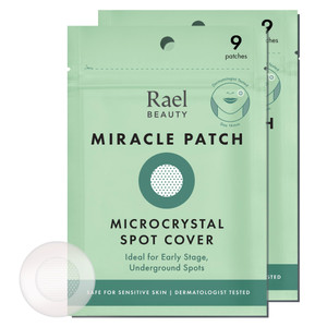 Rael Pimple Patches, Miracle Microcrystal Spot Cover - Hydrocolloid Acne Pimple Patch with Tea Tree Oil, Early Stage Zits and Blemish, Korean Skin Ca