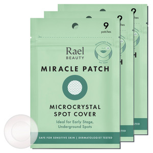 Rael Pimple Patches, Miracle Microcrystal Spot Cover - Hydrocolloid Acne Pimple Patch with Tea Tree Oil, Early Stage Zits and Blemish, Korean Skin Ca