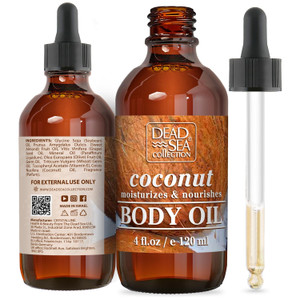 Dead Sea Collection Body Oil with Argan - Dry Skin Moisturizer and Hydrating Massage - Nourishing Bath Oil - Increase Skin Elasticity and Provide Ant