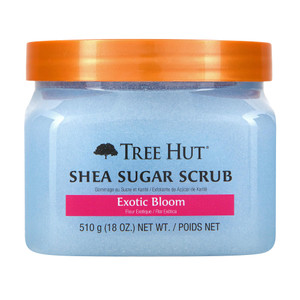 Tree Hut Exotic Bloom Shea Sugar Scrub | Exfoliating Body Scrub Removes Dead, Dry Skin for a Soft & Hydrated Feel | Nourishing Essential Body Care |