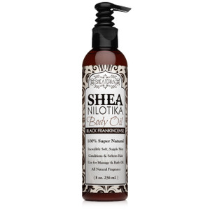 Shea Terra Organics Shea Nilotik Oil Scented With Dakara Frankincense | Natural Daily Skin Moisturizer & Conditioner for Face, Hair & Body  8 oz