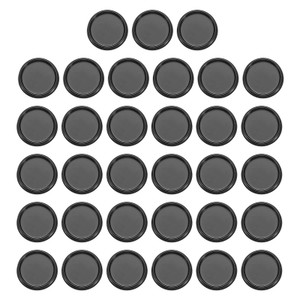 PATIKIL 19mm Plastic Book Binding Discs, 33 Pack Discbound Expansion Discs Round Binder Rings for DIY Notebook Planner, Black