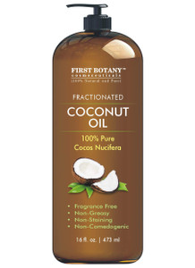 Fractionated Coconut Oil 16 fl. oz - 100% Natural & Pure MCT Coconut Oil for Hair, Skin,and Aromatherapy Carrier Oil, Massage Oil,Best Skin Moisturiz
