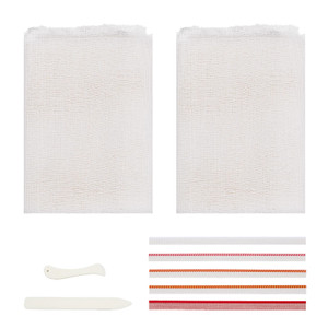 NICENEEDED Book Binding Cloth Kits, Bookbinding Tools Set, Bookbinding Supplies Includes Book Making Repair Cloth Material Book Binding Tape Bone Fol