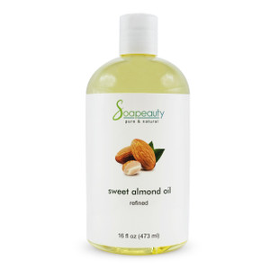 Soapeauty Sweet Almond Oil Cold Pressed Refined | 100% Pure Sweet Available in Bulk | Carrier for Essential Oils, Almond Oil for Skin, Face, and Hair