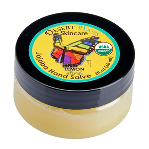 Desert Oasis Skincare | Organic Lemon Hand Salve  Over 50% Organic Jojoba Oil with Beeswax & AvocadoOil  Steam Distilled Lemon EssentialOil  Sooth