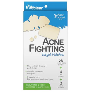 Truly Clear Target Patches for Face & Body - 42 Count, Hydrocolloid Acne Spot Stickers for Zits and Blemishes, Vegan, Cruelty-Free Acne Solution, Ove