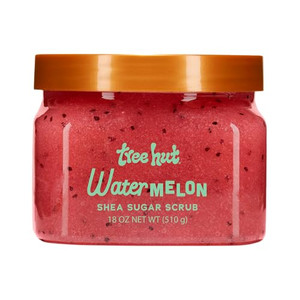 Tree Hut Watermelon Shea Sugar Scrub, Exfoliating, Hydrating & Moisturizing Body Scrub with Shea Butter & Nourishing Essential Oils, Smooth & Soften
