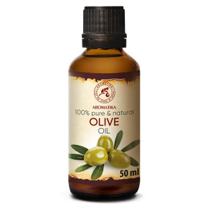 Olive Oil Extra Virgin 1.7 Fl Oz - 100% Pure Unrefined - Best for Hair - Skin - Nails - Lips - Face - Body - Scalp - Great for Beauty - Massage Oil B
