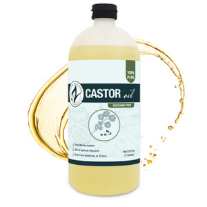 Castor Oil-Ricinus Communis-100% Pure, Clean Castor Oil(32 Ounce)