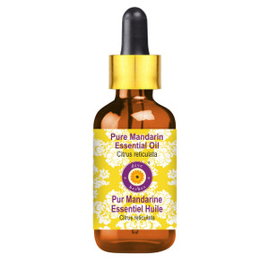 Deve Herbes Pure Mandarin Essential Oil with Glass Dropper 15ml (0.50 oz)