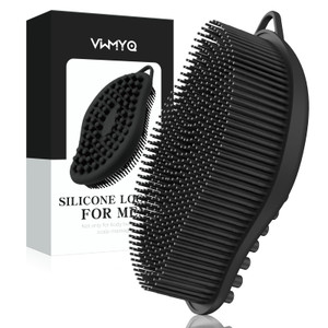 Silicone Loofah - Exfoliating Body Scrubber, Soft Dual-Sided Silicone loofa for Body Clean and Massage, Gentle Bath Brush Lathers Well for All Kinds