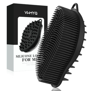 Silicone Loofah - Exfoliating Body Scrubber, Soft Dual-Sided Silicone loofa for Body Clean and Massage, Gentle Bath Brush Lathers Well for All Kinds