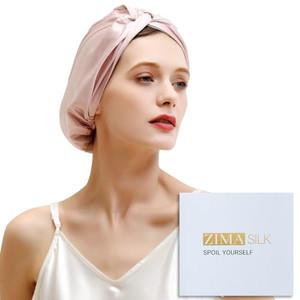 ZIMASILK 22 Momme 100% Mulberry Silk Bonnet for Sleeping & Women Hair Care, Highest Grade 6A Silk Hair wrap for Sleeping with Premium Elastic Stay On