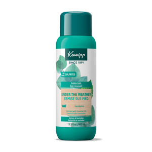 Kneipp Under The Weather Eucalyptus Aromatherapy Bubble Bath - Good for Respiratory Wellness - Vegan - Sulfate Free - 13.5 fl oz - Up to Eight Baths