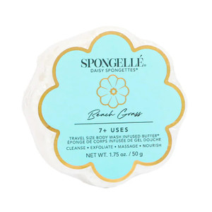 Spongelle Beach Grass Spongette Loofah Body Scrubber | Bath & Shower Loofah for Women | Body Scrubber Exfoliator with Body Wash Infused Sponge | 5+ u