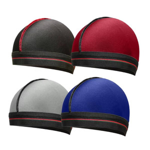 ForceWave Silky Stocking Compression Cap for 360 Waves - 4-Piece Set (Black, Red, Blue, Gray)