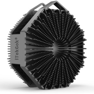 iTokGoK® Premium Silver-Infused Dual-Sided Design 2-in-1 Silicone Body Scrubber for Shower,Body Brush Buffer Scrubber for Men and Women for All Skin,