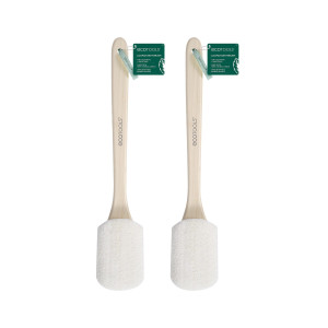 EcoTools Loofah Bath Brush, Back Brush for Bath & Shower, Made with Long Handle & Natural Loofah Material for Exfoliation, Shower Brush for Men & Wom