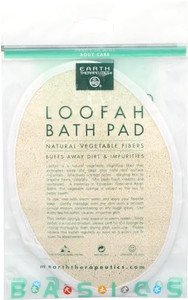 EARTH THERAPEUTICS Loofah Bath Pad, 1 EA