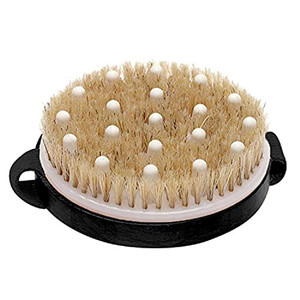 Avilana Exfoliating Dry Brush for Wet or Dry Brushing, Body Brush with Natural Bristle,Glowing Skin, Cellulite Treatment, Lymphatic Drainage and Impr