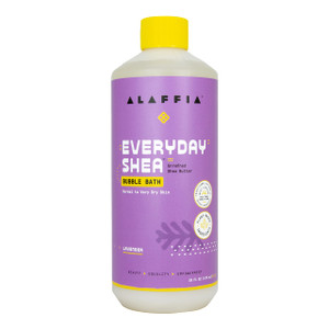 Alaffia Everyday Shea Bubble Bath, Soothing Support for Deep Relaxation and Soft Moisturized Skin, Made with Fair Trade Shea Butter, Cruelty Free, No
