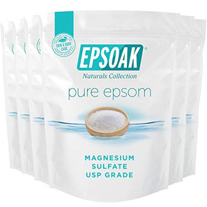 Epsoak Epsom Salt 12 lbs. USP Magnesium Sulfate (Qty. 6 x 2 lb. Bags)