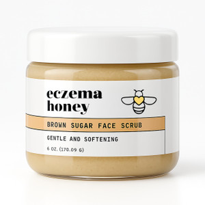 ECZEMA HONEY Brown Sugar Face & Body Scrub - Bath Scrub for Dry Skin - Natural & Gentle Face Scrub Soothes Eczema - Body Care Products for Women & Me