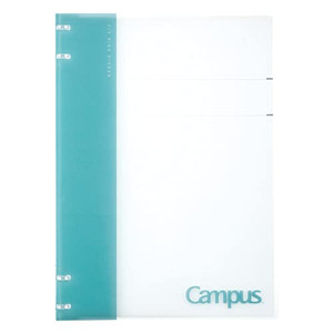 Kokuyo Campus Refillable Notebook, A4 2x2 Slim Ring Binder Notebook with Customizable Title Page, 40 Sheets Capacity. Suitable for 30 Holes Loose Lea