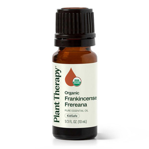 Plant Therapy Organic Frankincense Frereana Essential Oil 100% Pure, USDA Certified Organic, Undiluted, Natural Aromatherapy, Therapeutic Grade 10 mL