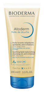 Bioderma - Atoderm - Shower Oil - Moisturizing and Nourishing Body and Face Wash - for Family with Very Dry Sensitive Skin 3.33 Fl Oz