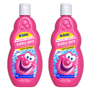 Mr. Bubble Original Bubble Bath - Great for Your Baby, Kids, and Adults - Hypoallergenic, Tear Free Bubble Bath Solution (2 Bottles, 16 fl oz Each)