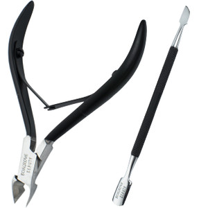 BOXGROVE BEAUTY Professional Cuticle Cutter & Pusher Trimmer Manicure Tools with Double Spring  Perfect Nail Care Tool for Manicure & Pedicure Beaut