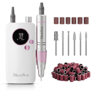 MelodySusie Entry-Level Clip-On Rechargeable Nail Drill, SC320F 30000RPM E-File with Pastel & Colorful Design for Manicure Shaping & Gel Removal, Ide