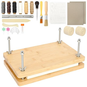 awagas Book Binding Kits, Complete DIY Kit, Book Press Bookbinding Supplies, with Binding Materials? Homemade Journals Repair Kit, Handmade Tools for