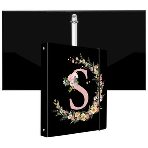 Miwasion Cute Mini 3 Ring Binder for Sturdy 1 Inch Round Rings Letter-Size Paper(5.5"" x 8.5"") Small Binder Organizer for School Supplies and Office